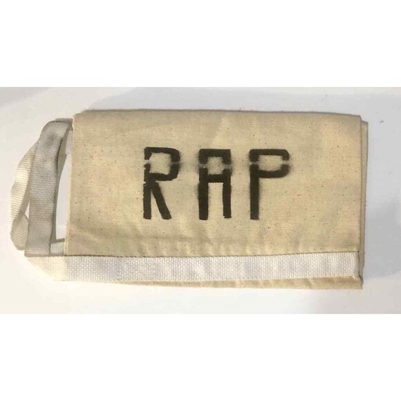 Frontier Airlines, Ground Crew Canvas Bag,marked 'RAP' Rapid City Destination - Picture 4 of 4